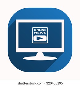 of online news. icon. vector design