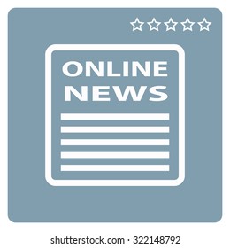 of online news. icon. vector design