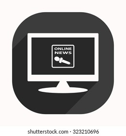 of online news. icon. vector design