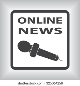 of online news. icon. vector design