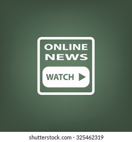 of online news. icon. vector design