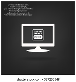 of online news. icon. vector design