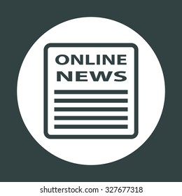 of online news. icon. vector design