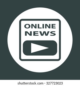 of online news. icon. vector design