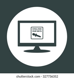 of online news. icon. vector design
