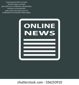 of online news. icon. vector design