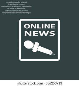 of online news. icon. vector design
