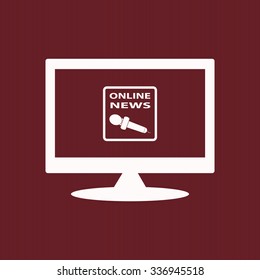 of online news. icon. vector design