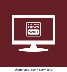 of online news. icon. vector design