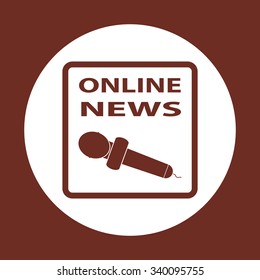 of online news. icon. vector design