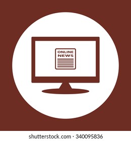 of online news. icon. vector design
