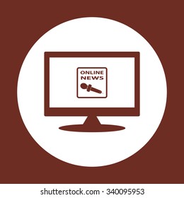 of online news. icon. vector design