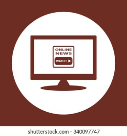 of online news. icon. vector design