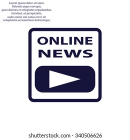 of online news. icon. vector design