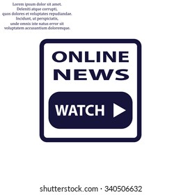 of online news. icon. vector design
