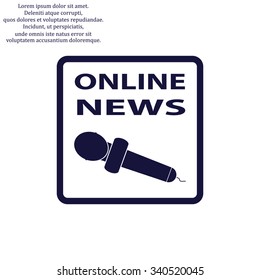 of online news. icon. vector design