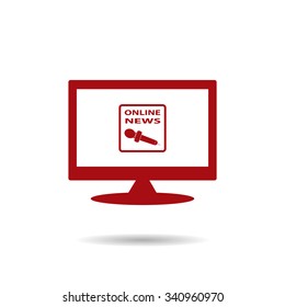 of online news. icon. vector design