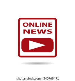 of online news. icon. vector design