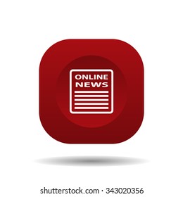 of online news. icon. vector design