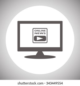 of online news. icon. vector design