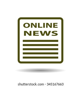 of online news. icon. vector design