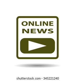 of online news. icon. vector design