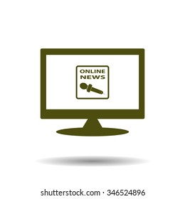 of online news. icon. vector design