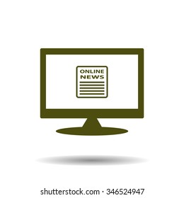 of online news. icon. vector design