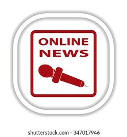 of online news. icon. vector design