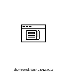 online news icon vector illustration
