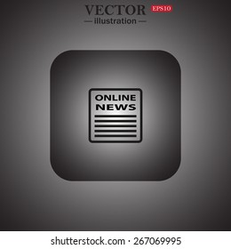 of online news, web icon. vector design