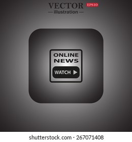 of online news, web icon. vector design