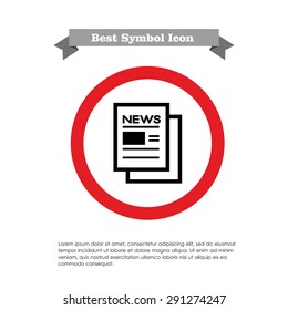 Online newspaper icon