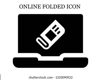 online Newspaper icon. Editable online Newspaper icon for web or mobile.