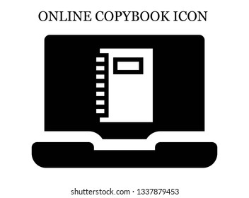 online Notebook icon. Editable online Notebook icon for web or mobile.