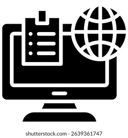 Online Notes Icon Element For Design