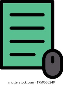 online notes vector line colour icon