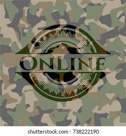 Online on camouflage pattern