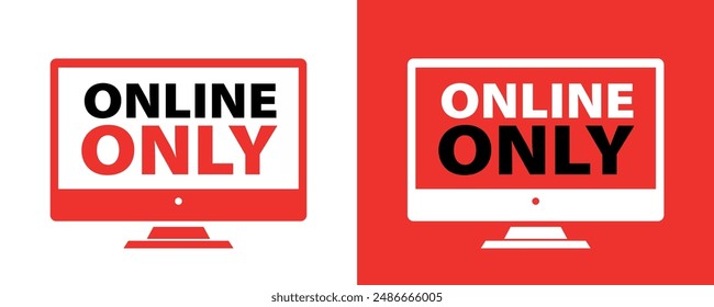 Online only on computer screen