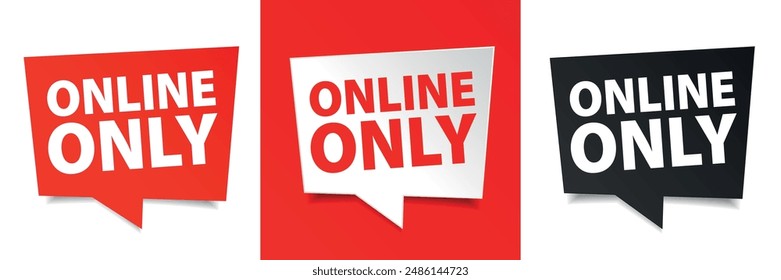 Online only on speech bubble