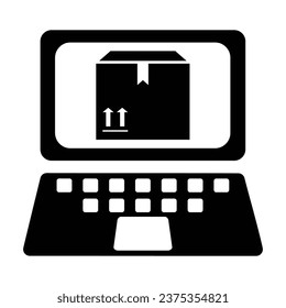 Online Order Confirm Icon, Vector Graphics