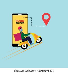 online order delivery your location . an editable vector illustration. map and location