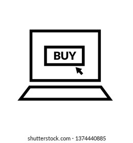 online order icon- online buy vector editable icon for website or mobile apps.