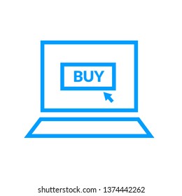 online order icon- online buy vector editable icon for website or mobile apps.
