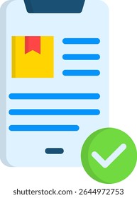 Online Order Icon Flat Vector Illustration