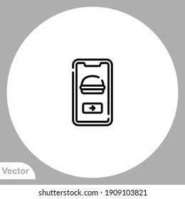 Online order icon sign vector,Symbol, logo illustration for web and mobile