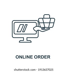Online Order icon. Simple element from delivery collection. Creative Online Order icon for web design, templates, infographics and more