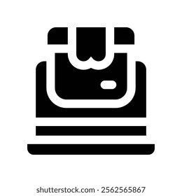 online order icon. vector glyph icon for your website, mobile, presentation, and logo design.