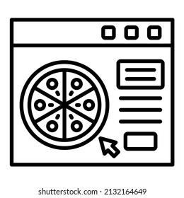 Online Order icon vector image. Can also be used for web apps, mobile apps and print media.