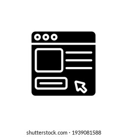 icono de pedido en línea en vector. Logotipo